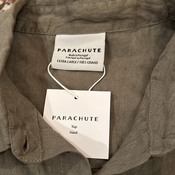 Parachute Women’s Linen Button Down XL - Moss NWT - Picture 3 of 3